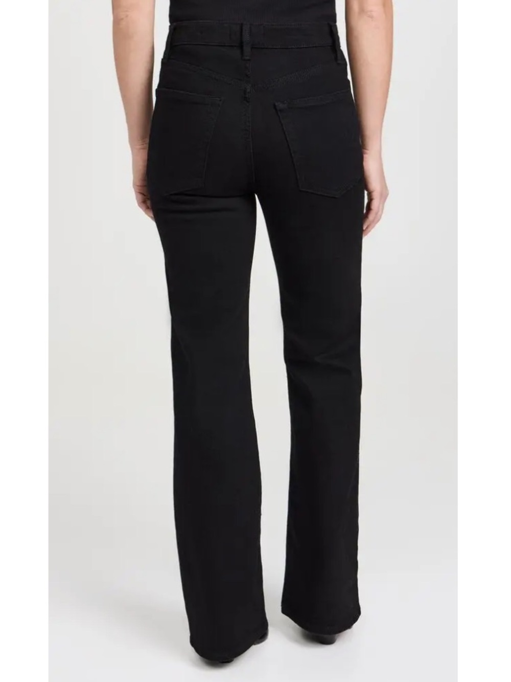 FRAME The Pixie Arrow Straight Leg Jeans Smokescreen Black Denim Women’s Size 29 - Picture 2 of 11